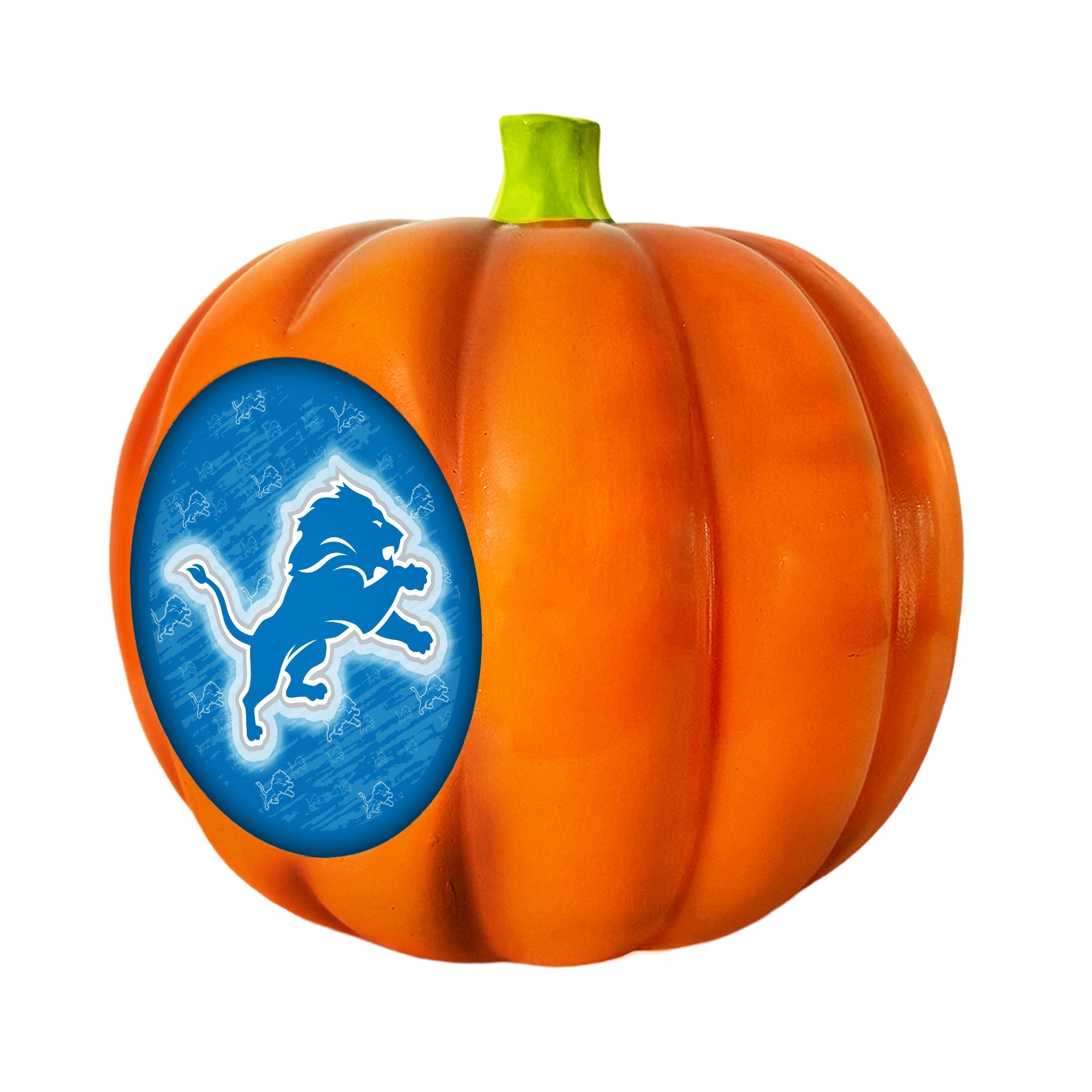 Detroit Lions LED 3D Logo Resin Pumpkin