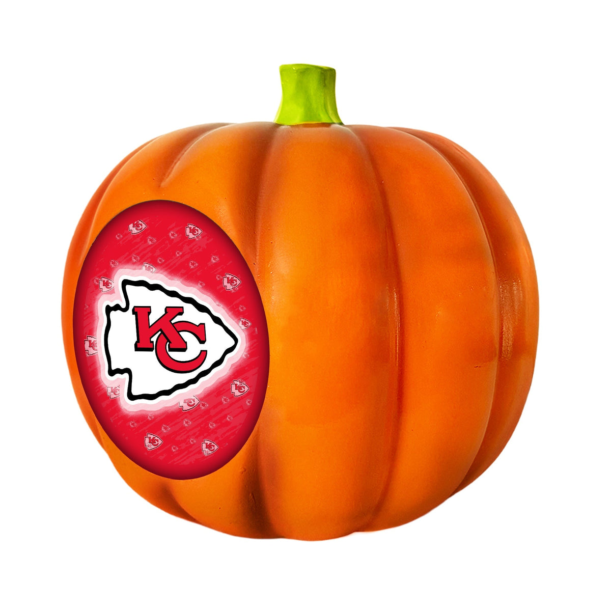 Kansas City Chiefs LED 3D Logo Resin Pumpkin