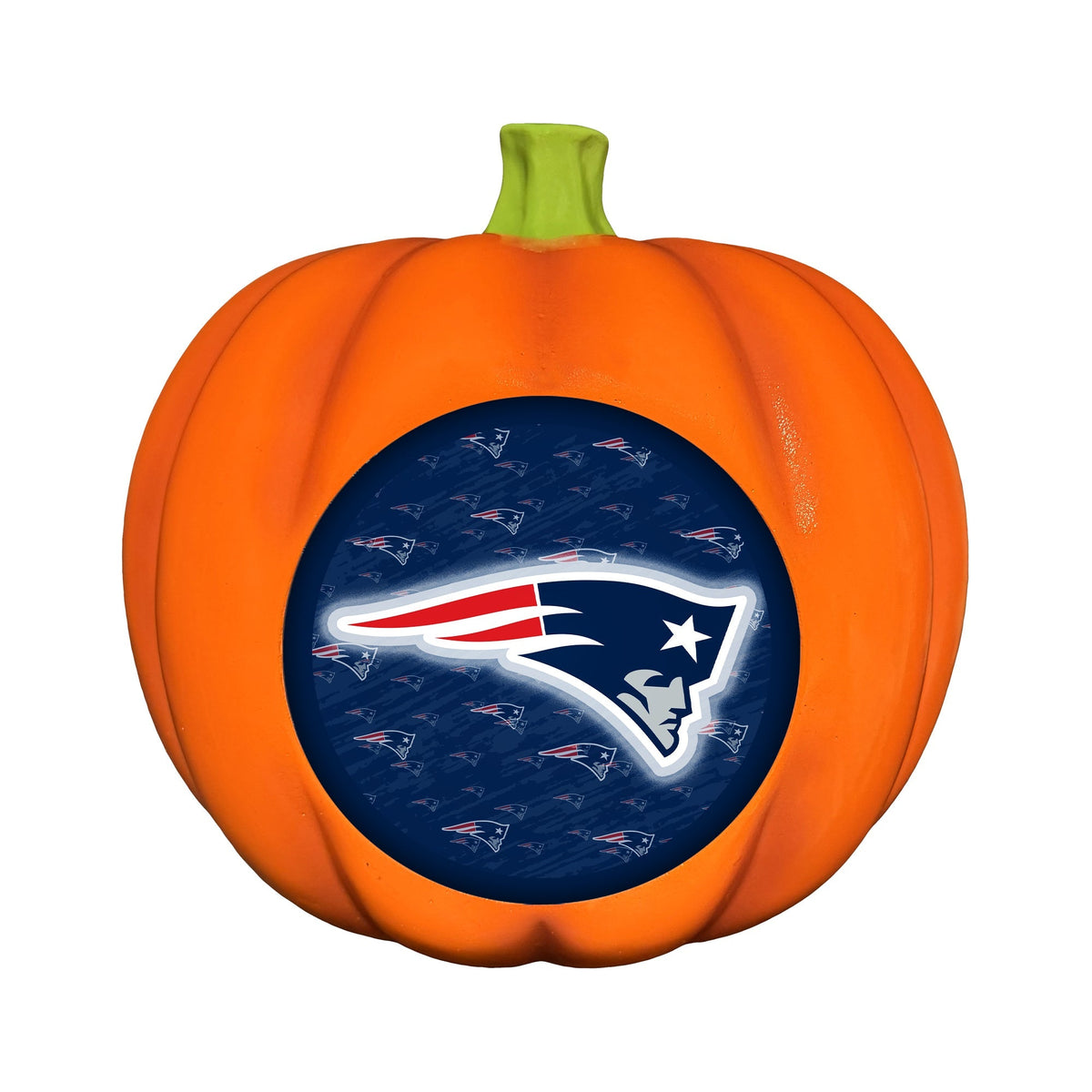 New England Patriots LED 3D Logo Resin Pumpkin