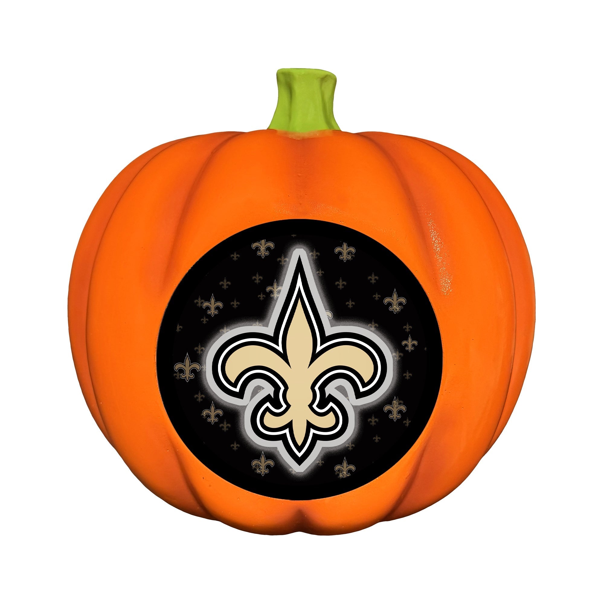 New Orleans Saints LED 3D Logo Resin Pumpkin
