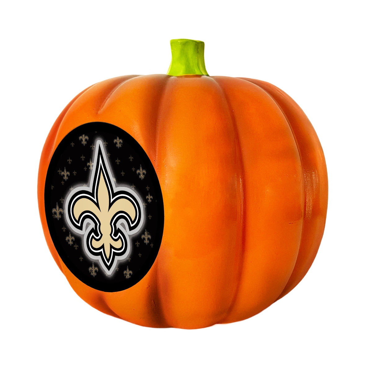 New Orleans Saints LED 3D Logo Resin Pumpkin