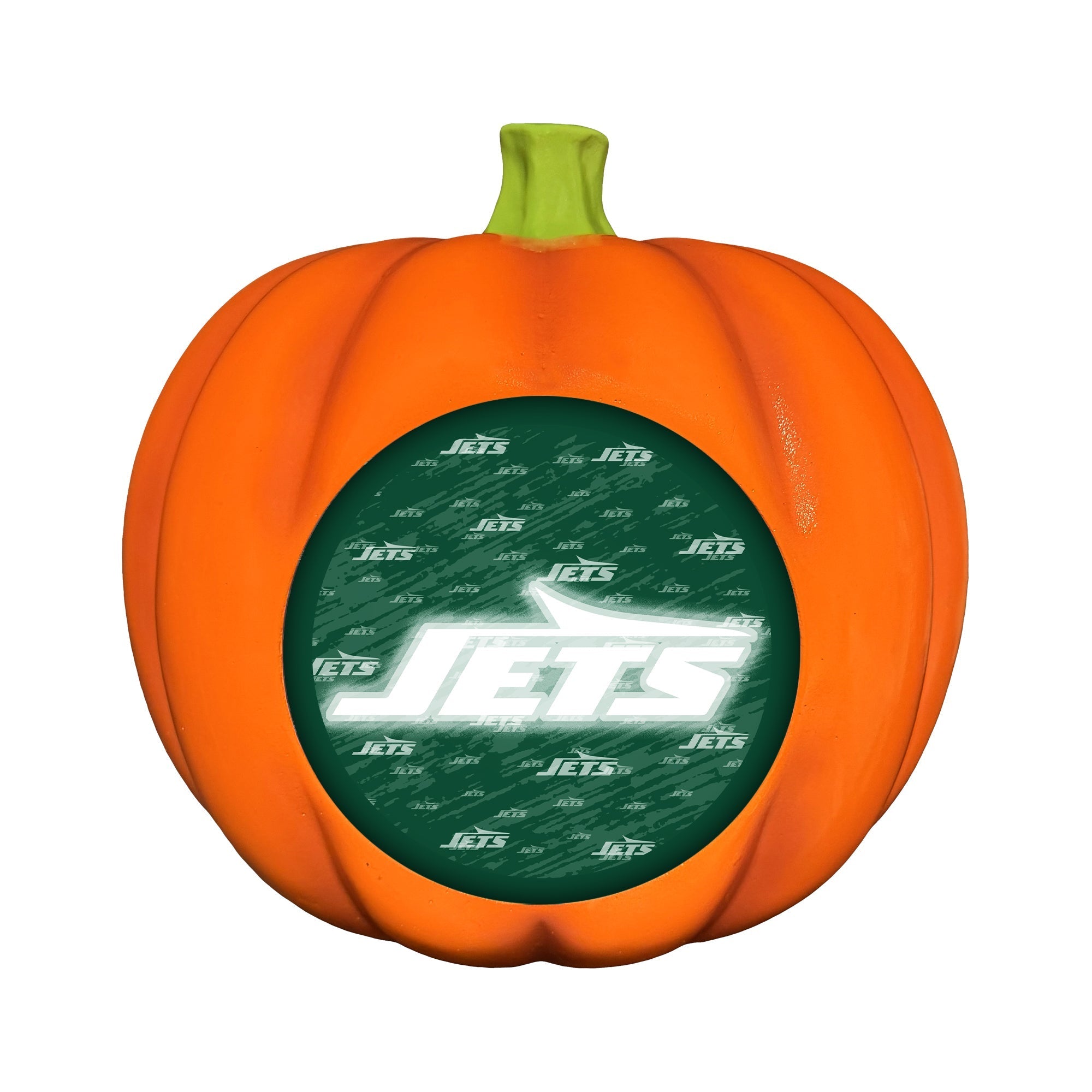 New York Jets LED 3D Logo Resin Pumpkin