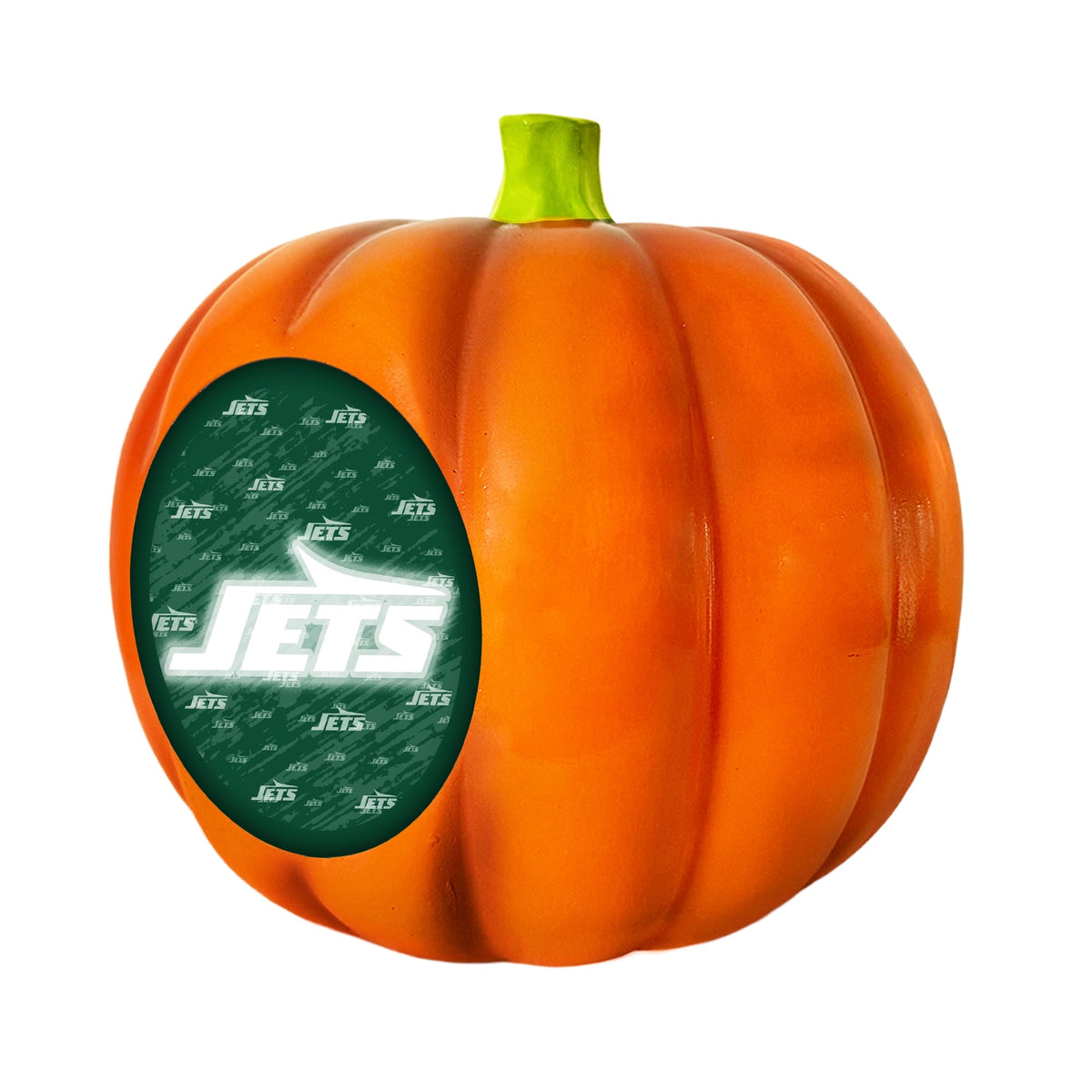 New York Jets LED 3D Logo Resin Pumpkin