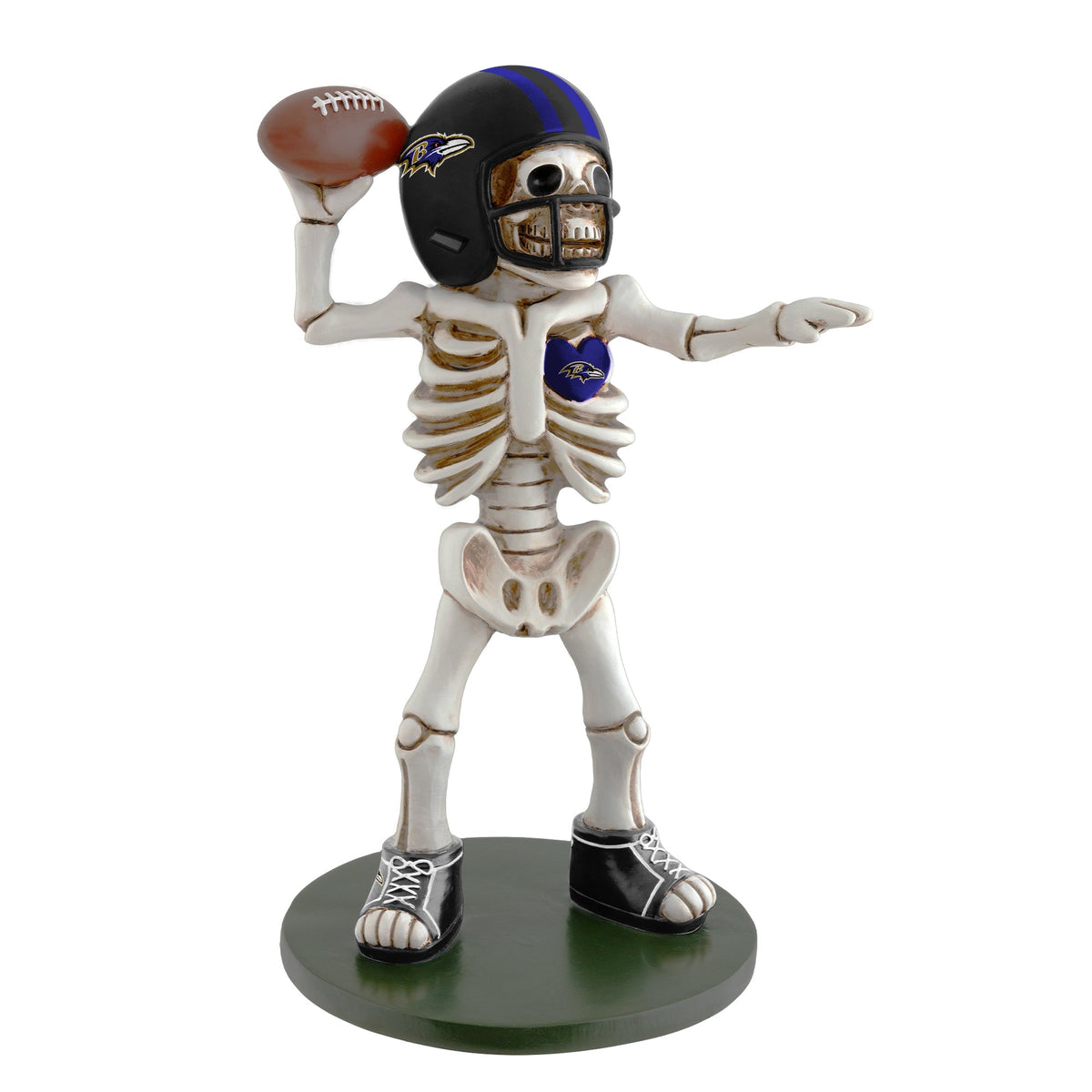 Baltimore Ravens Skeleton Quarterback Resin Figurine
