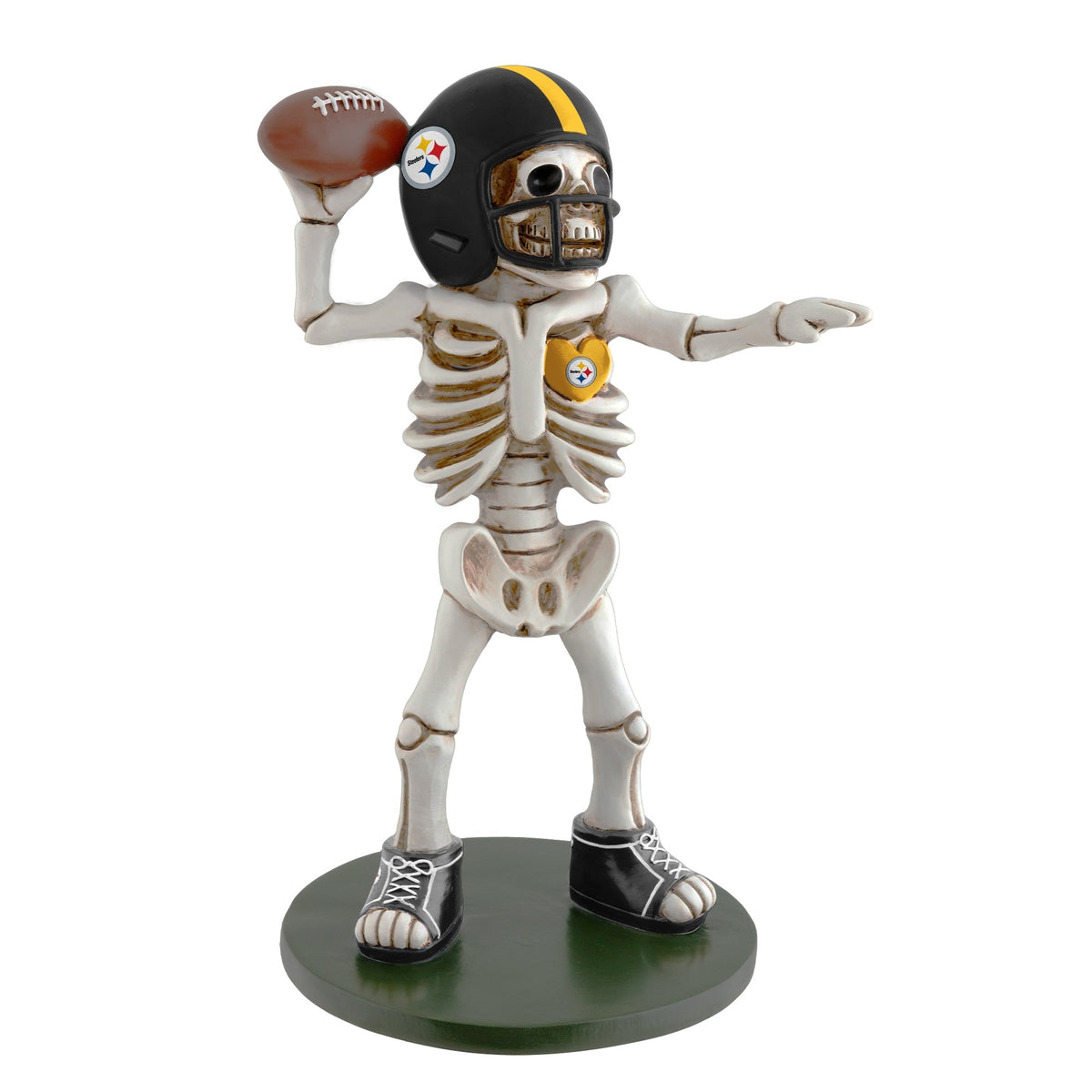 Pittsburgh Steelers Skeleton Quarterback Resin Figurine