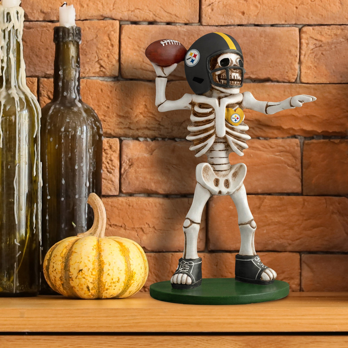 Pittsburgh Steelers Skeleton Quarterback Resin Figurine