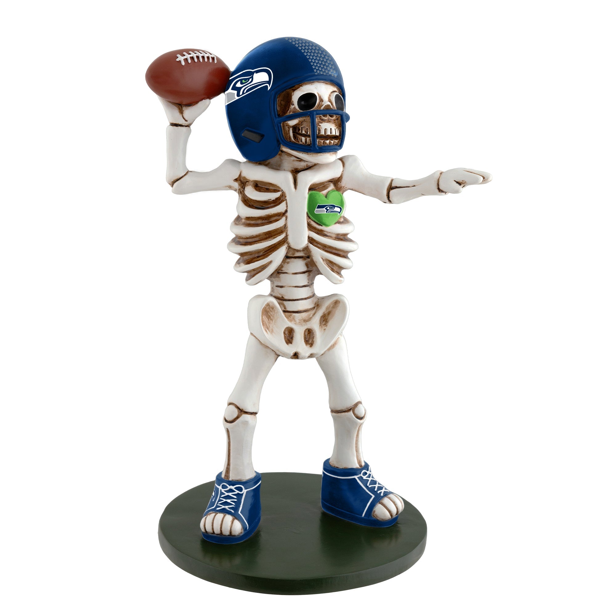 Seattle Seahawks Skeleton Quarterback Resin Figurine