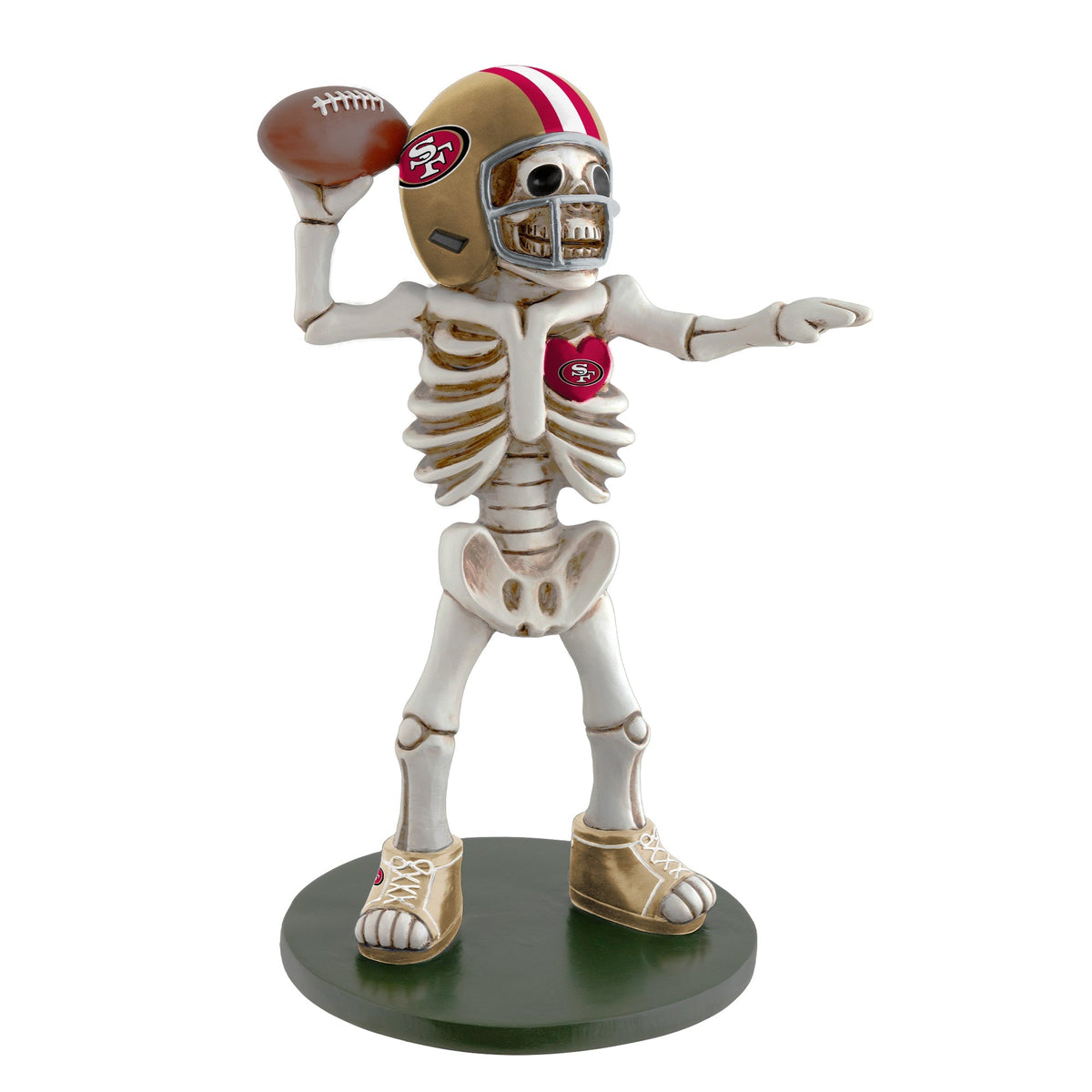 San Francisco 49ers Skeleton Quarterback Resin Figurine