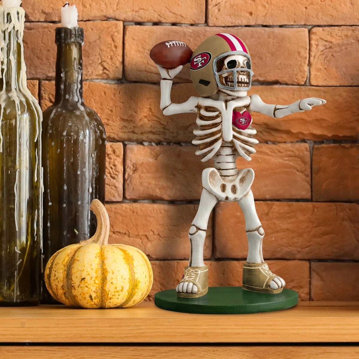 San Francisco 49ers Skeleton Quarterback Resin Figurine