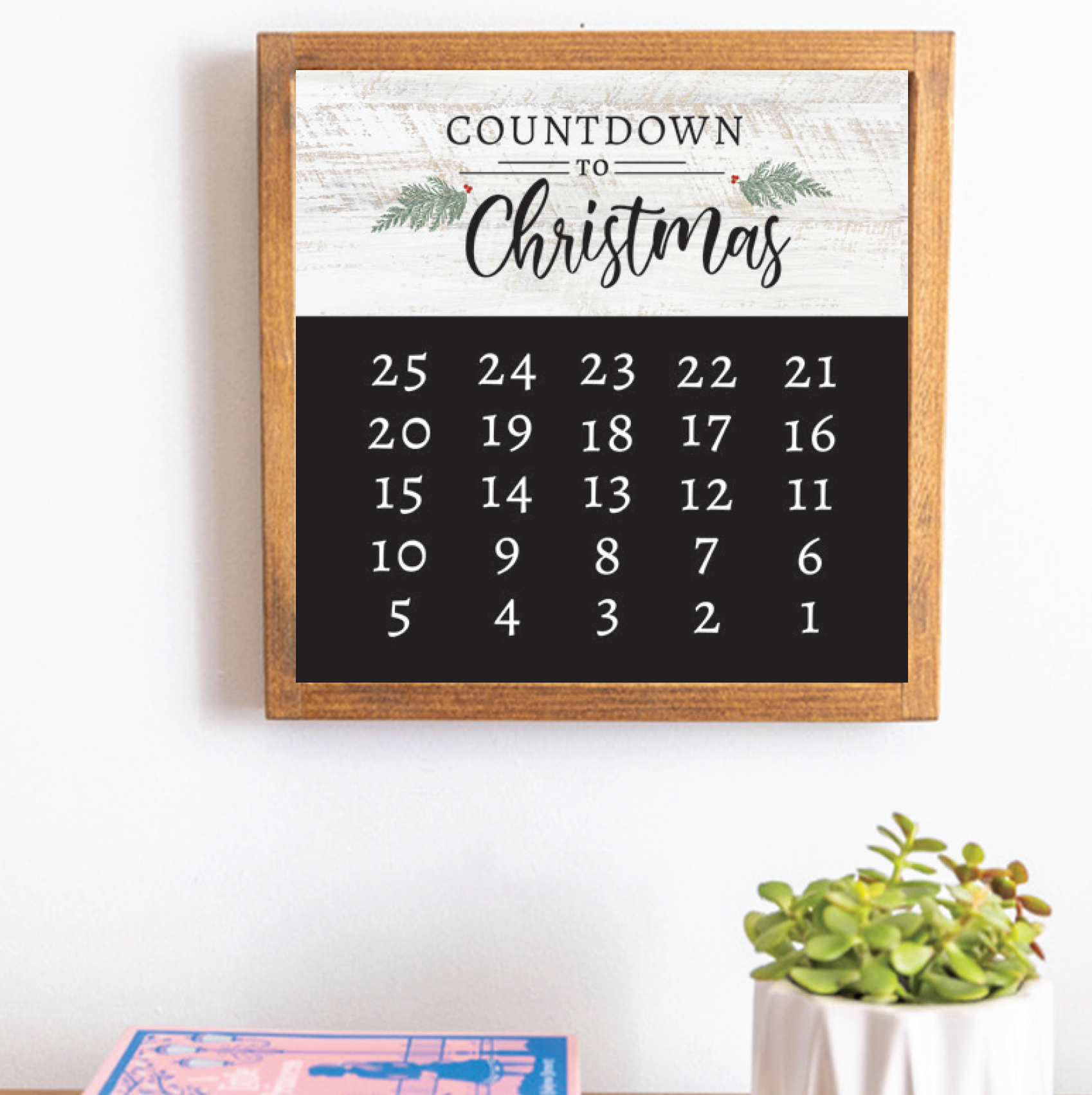 Countdown To Christmas 12" x 12" Wall Art