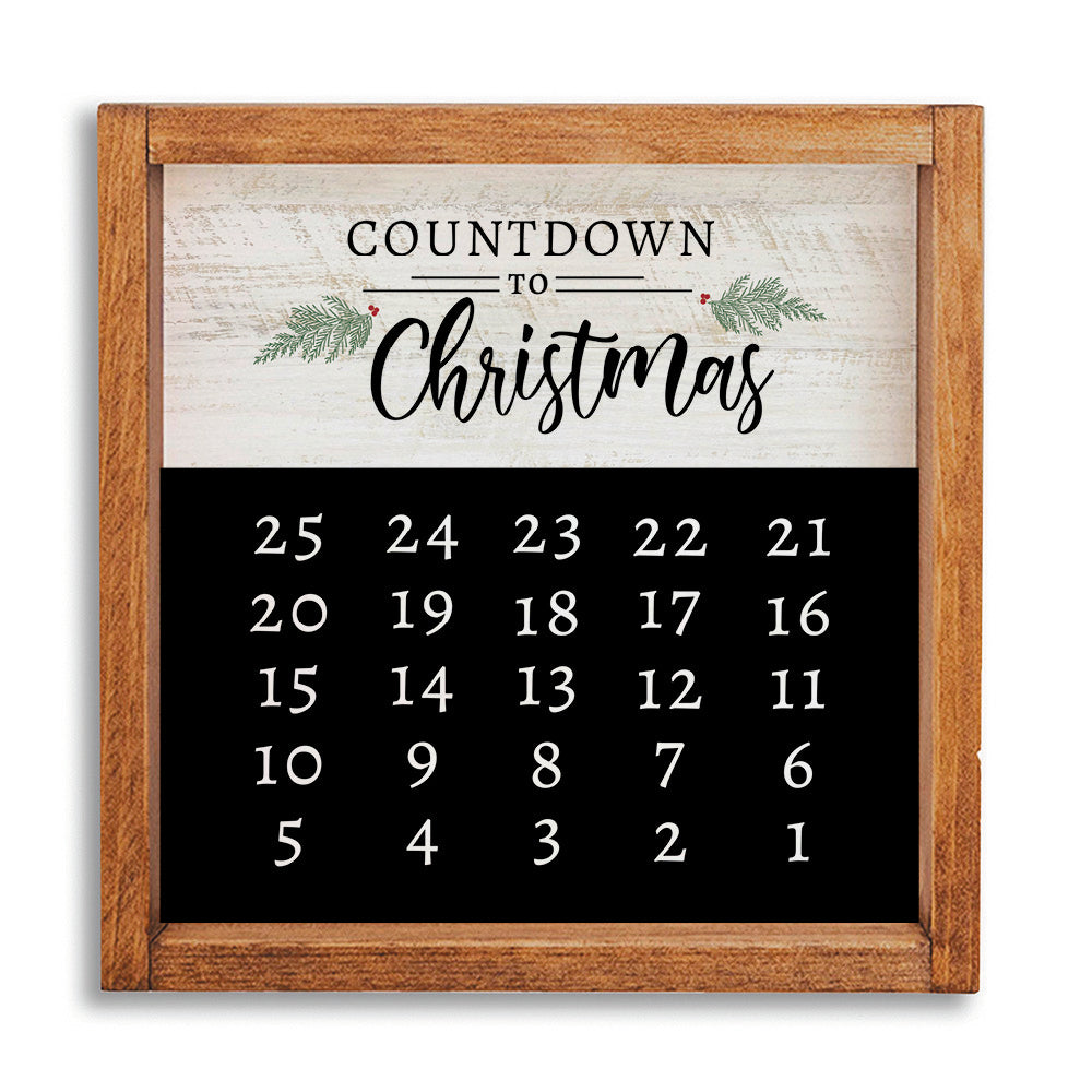 Countdown To Christmas 12" x 12" Wall Art