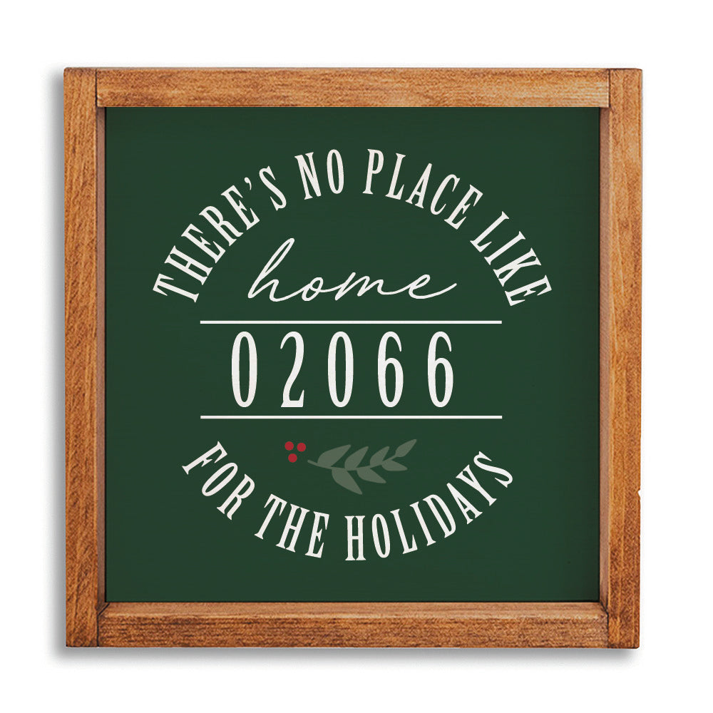 No Place Like Home 12" x 12" Personalized Wall Art