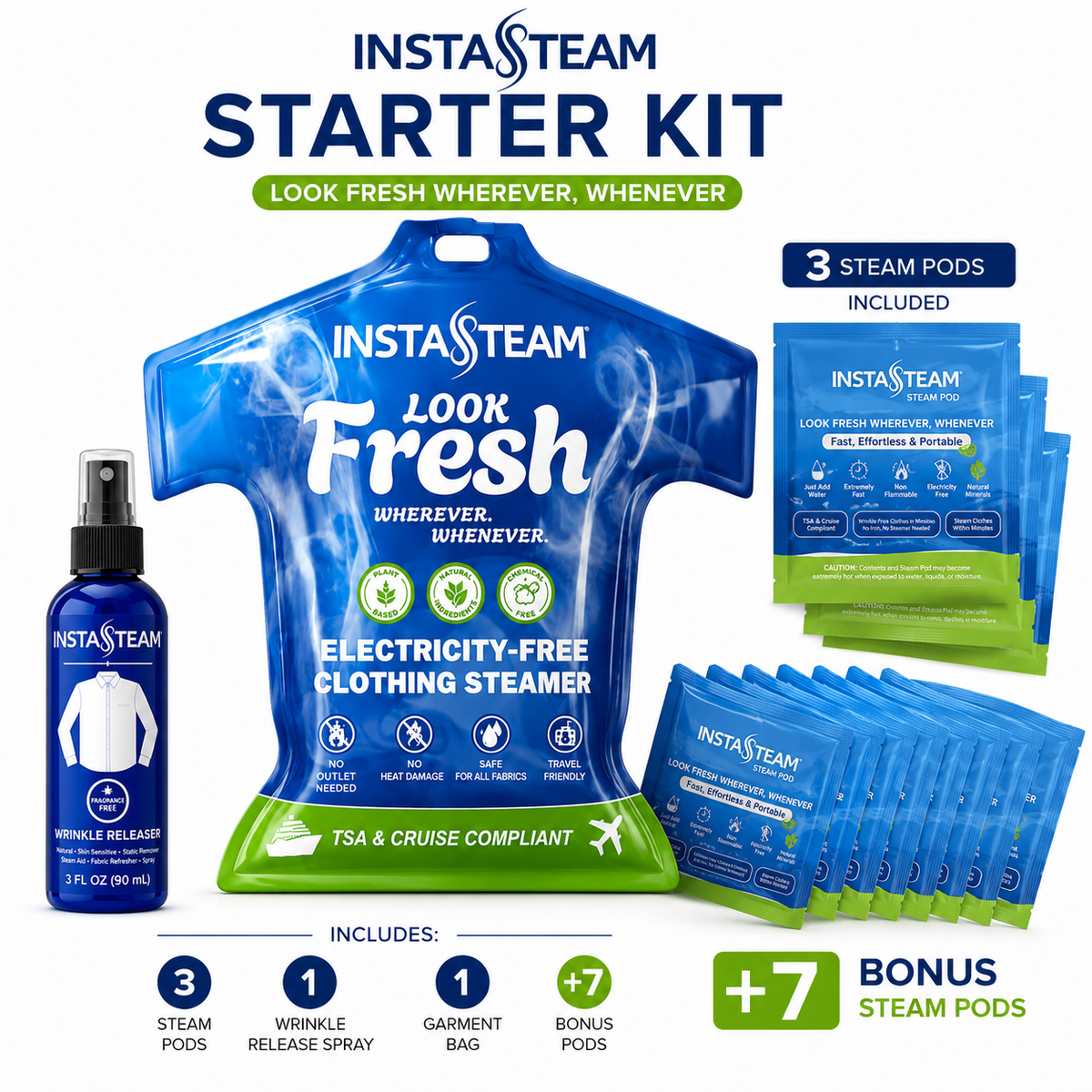 InstaSteam Starter Kit + 7 Bonus Pods