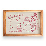 Dear Santa Wooden Serving Tray