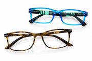 Zippo Reading Glasses Tortoiseshell and Blue Stripes 2-pack +1.50
