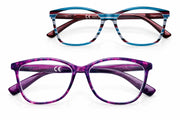 Zippo Reading Glasses Purple and Purple Stripes 2-pack +3.0
