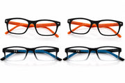 Zippo Reading Glasses Blue and Orange 4-pack +1.5