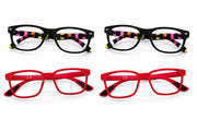 Zippo Reading Glasses Black Stripes and Red 4-pack +1.0