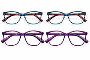 Zippo Reading Glasses Purple and Purple Stripes 4-pack +3.00